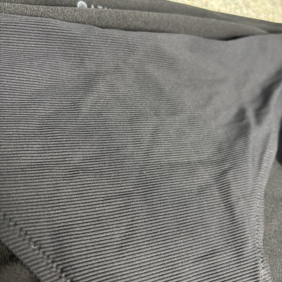 NWT Athleta Women’s Cloudier Black Rib Low Rise Swim Bottom Suit Large New - Picture 2 of 7